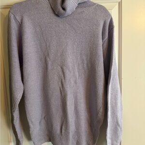 WinterSilks Women’s Lavender/Light Purple Turtleneck Sweater